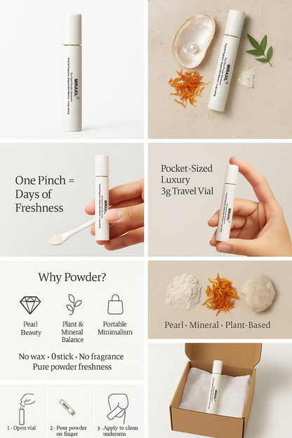 Miraxil · Pearl Powder Deodorant